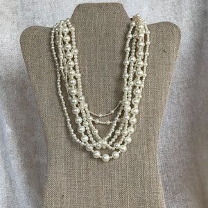 Carolee Multi-row Pearl Necklace
